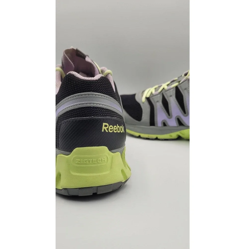 Reebok Zigkick Tahoe Road II Womens 9.5 Running Shoes Black Gray Purple M42915 - Picture 12 of 12